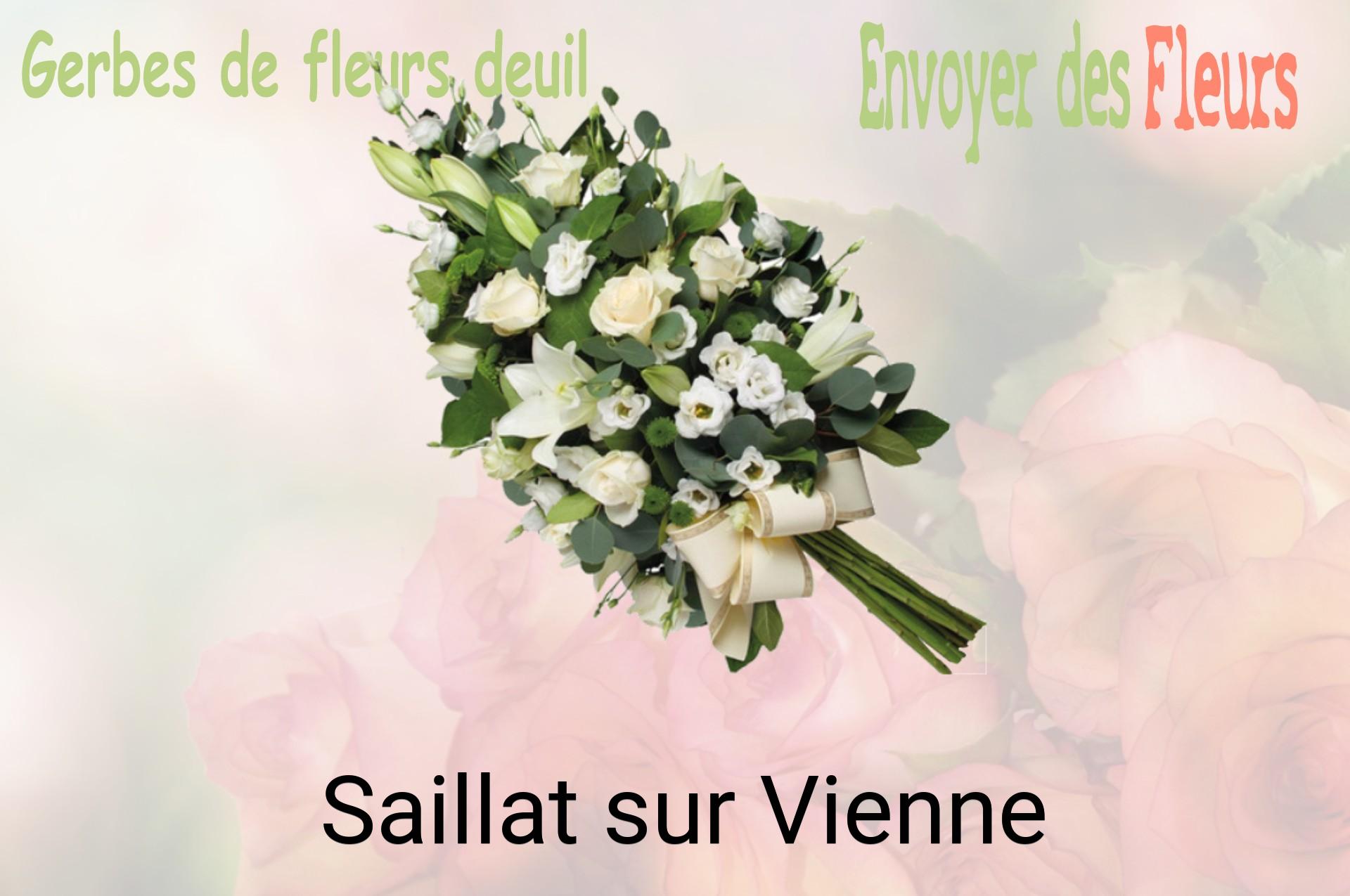 Gerbe de fleurs de deuil livrée à Saillat-sur-Vienne